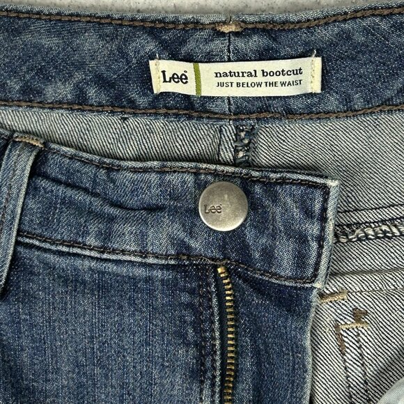 Lee Jeans Womens 10 M (32x30) Natural Bootcut Blue Stretch Just Below the Waist - Picture 7 of 16